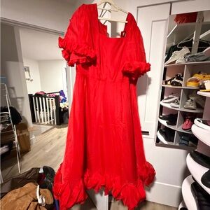 Ivy City Co Red Kendy Dress